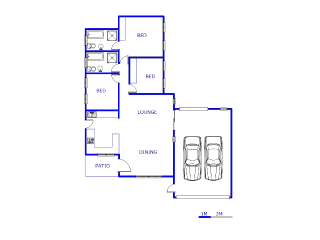 Floor plan of the property in Alveda