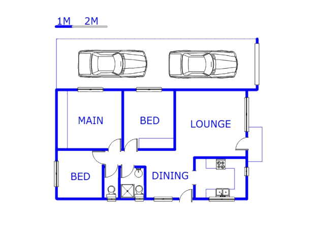 Floor plan of the property in Reservior Hills