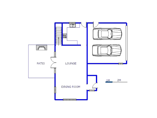 Floor plan of the property in Brakpan