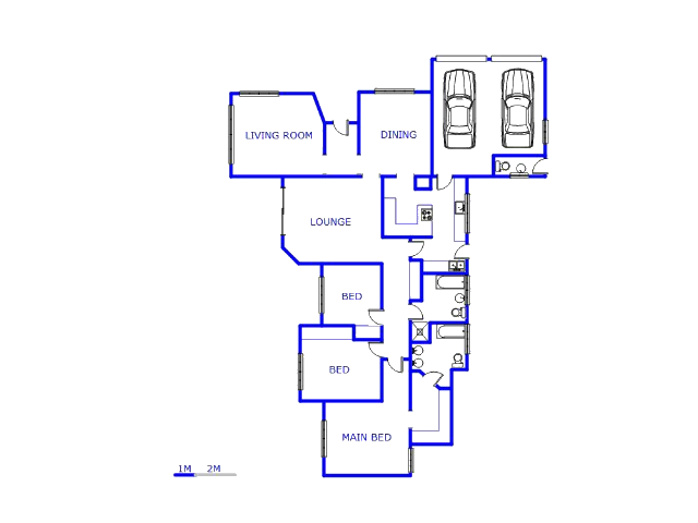 Floor plan of the property in Northcliff