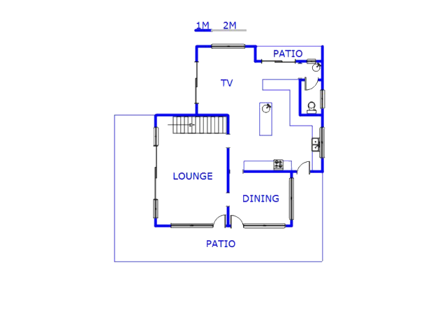 Floor plan of the property in Palmiet