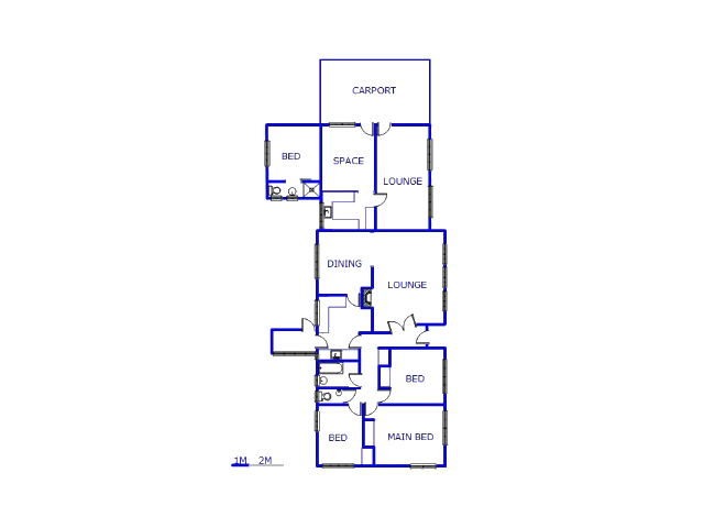 Floor plan of the property in Valhalla