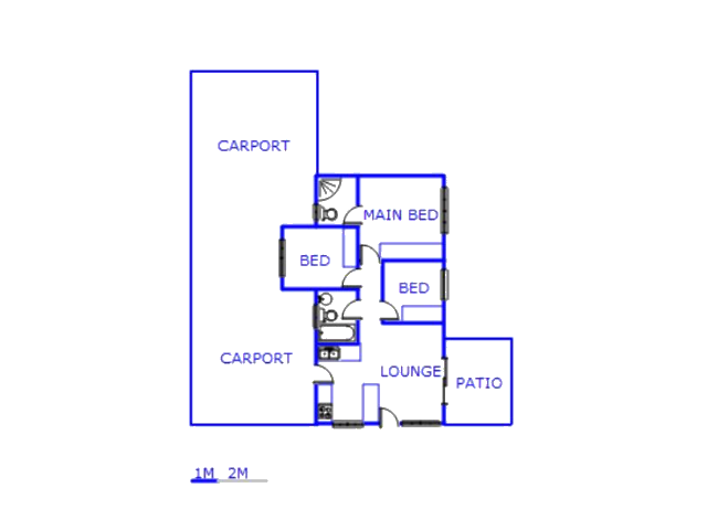 Floor plan of the property in Kirkney