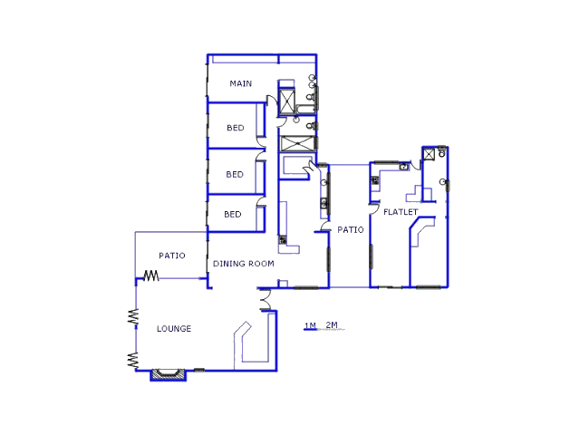 Floor plan of the property in Flora Gardens