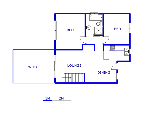 Floor plan of the property in Kengies