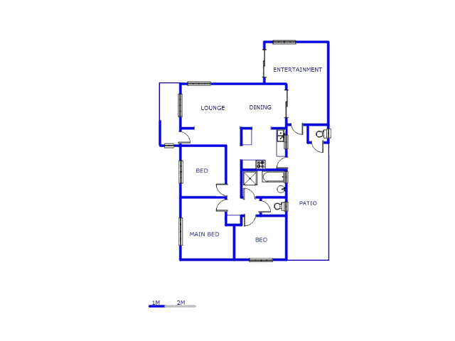 Floor plan of the property in Austinville