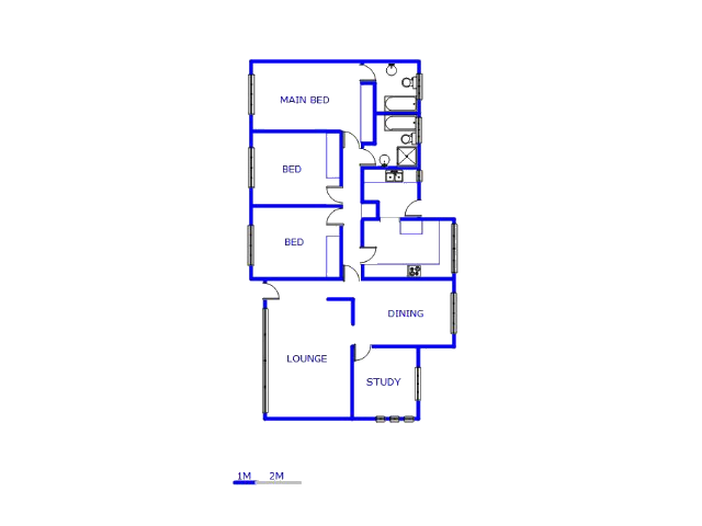 Floor plan of the property in The Orchards