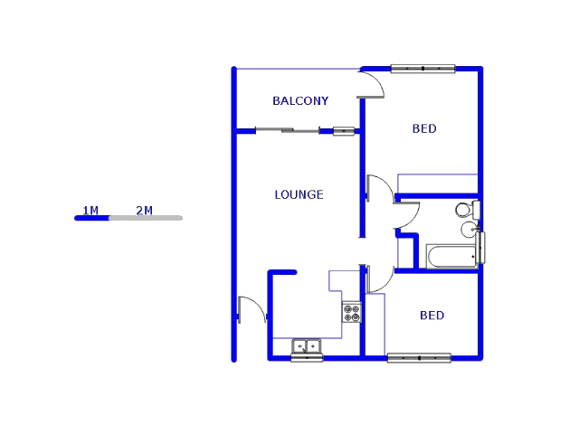 Floor plan of the property in Parkrand