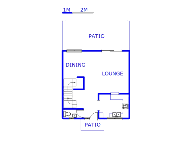 Floor plan of the property in Brighton Beach