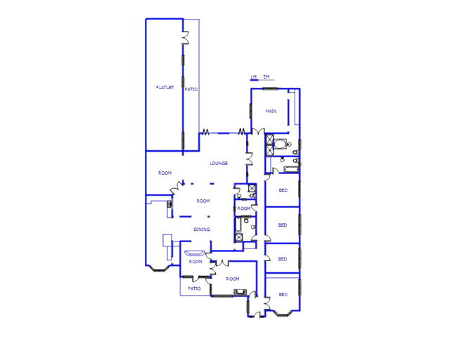 Floor plan of the property in South Kensington