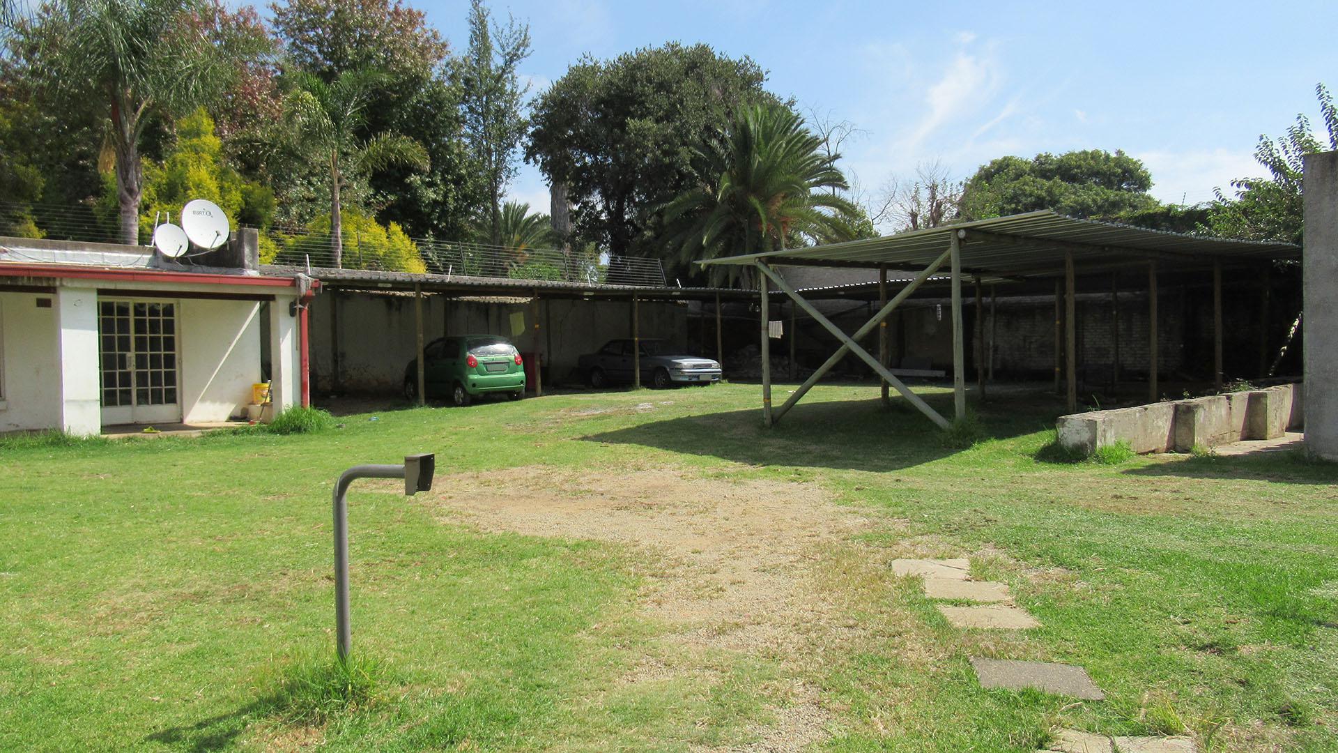 Backyard of property in South Kensington