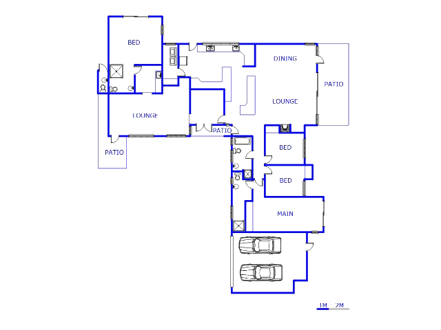 Floor plan of the property in President Ridge