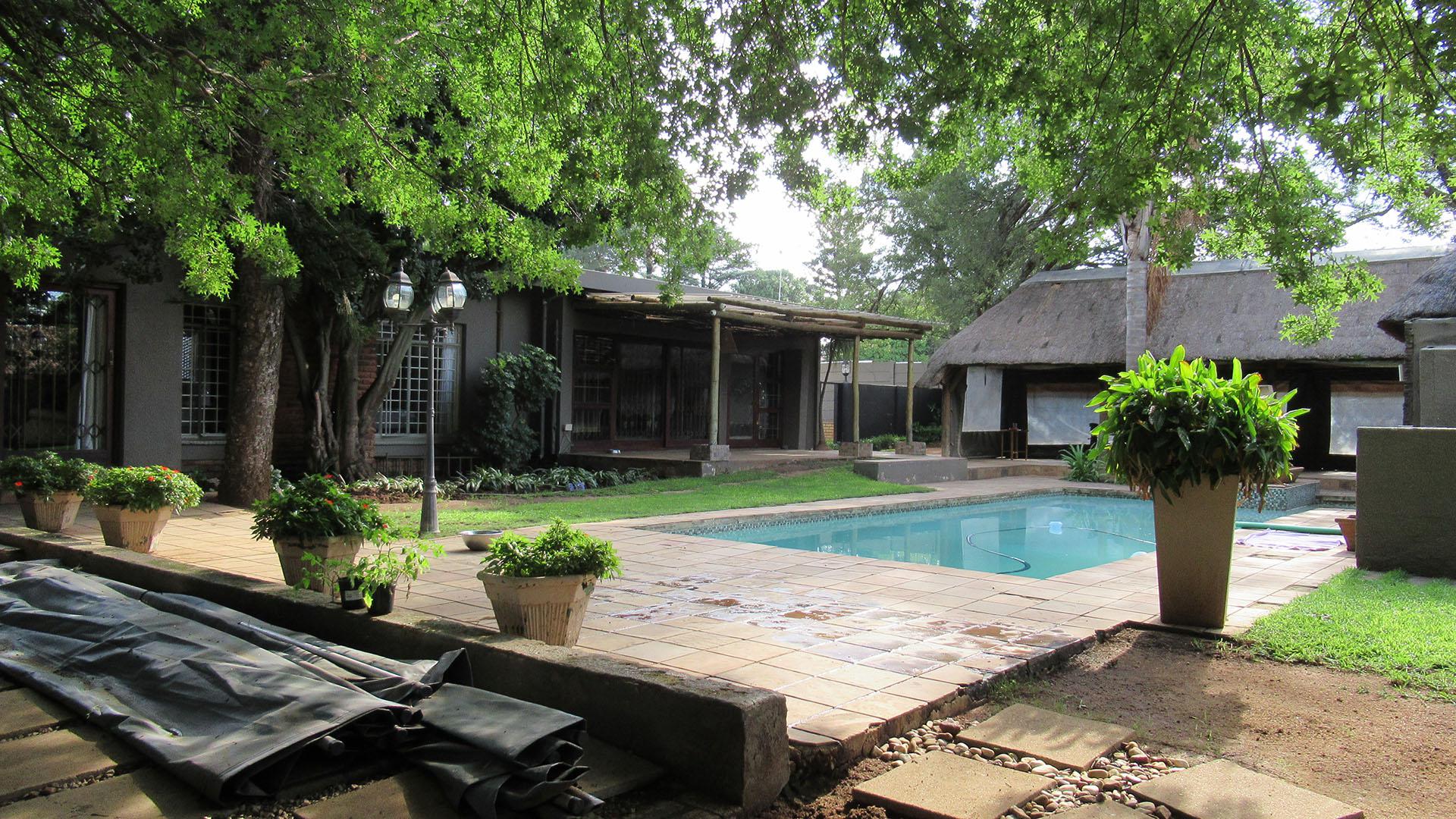 Backyard of property in President Ridge