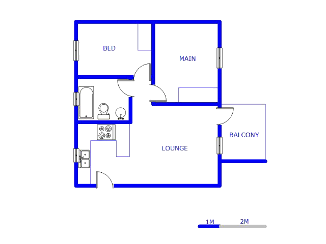 Floor plan of the property in Alveda