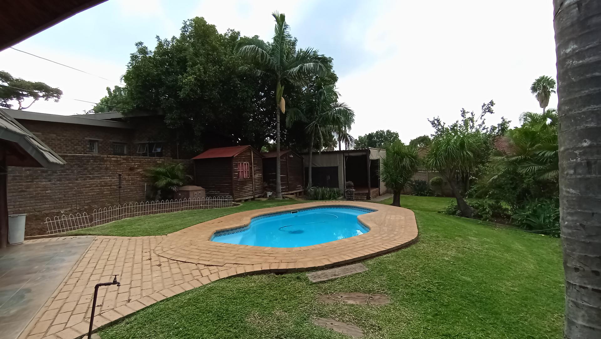 Backyard of property in Theresapark