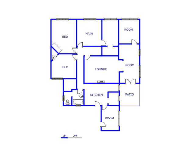 Floor plan of the property in Sherwood Gardens