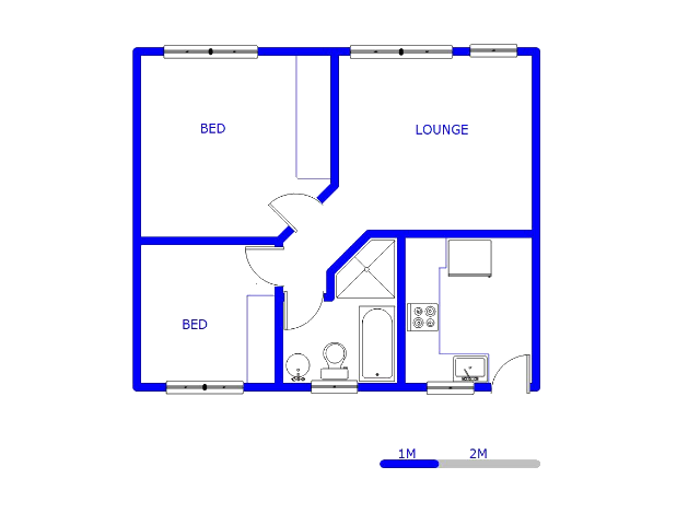 Floor plan of the property in Naturena