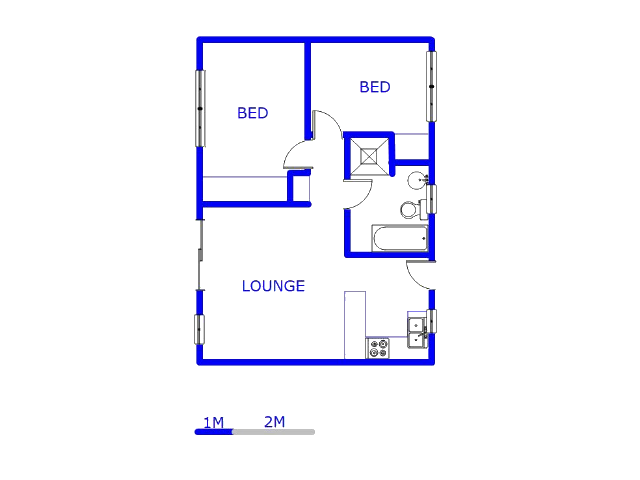 Floor plan of the property in Vorna Valley