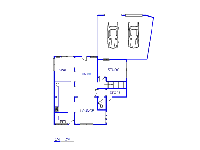 Floor plan of the property in Erasmuskloof