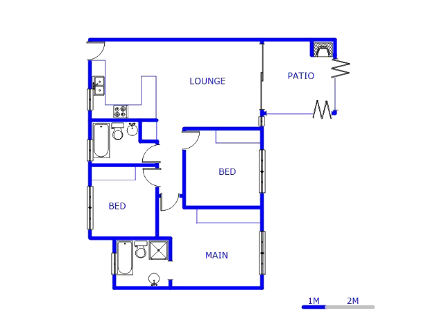 Floor plan of the property in Rynfield