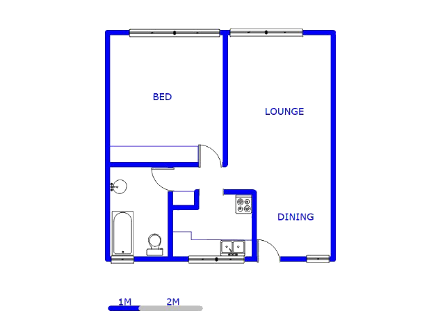 Floor plan of the property in Birchleigh