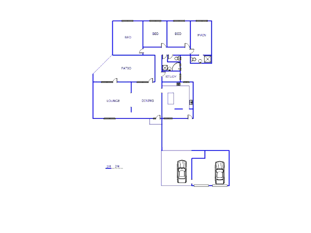 Floor plan of the property in Sasolburg