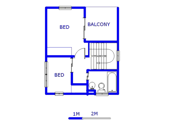 1st Floor - 37m2 of property for sale in Windmill Park