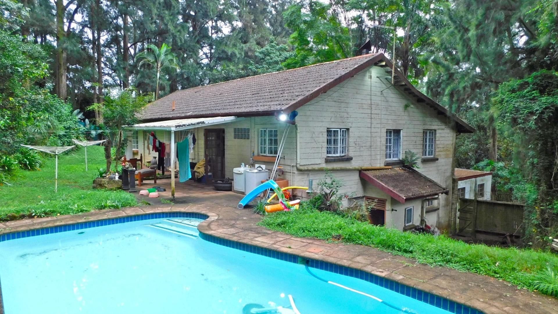 Backyard of property in St Helier