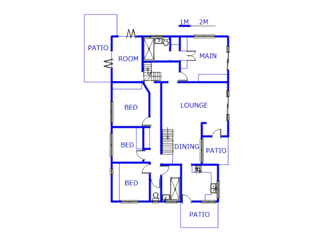 Floor plan of the property in Wentworth 