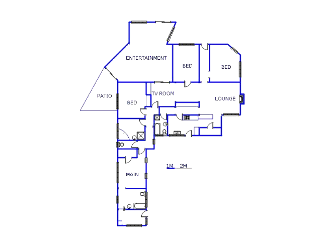 Floor plan of the property in Van Dykpark