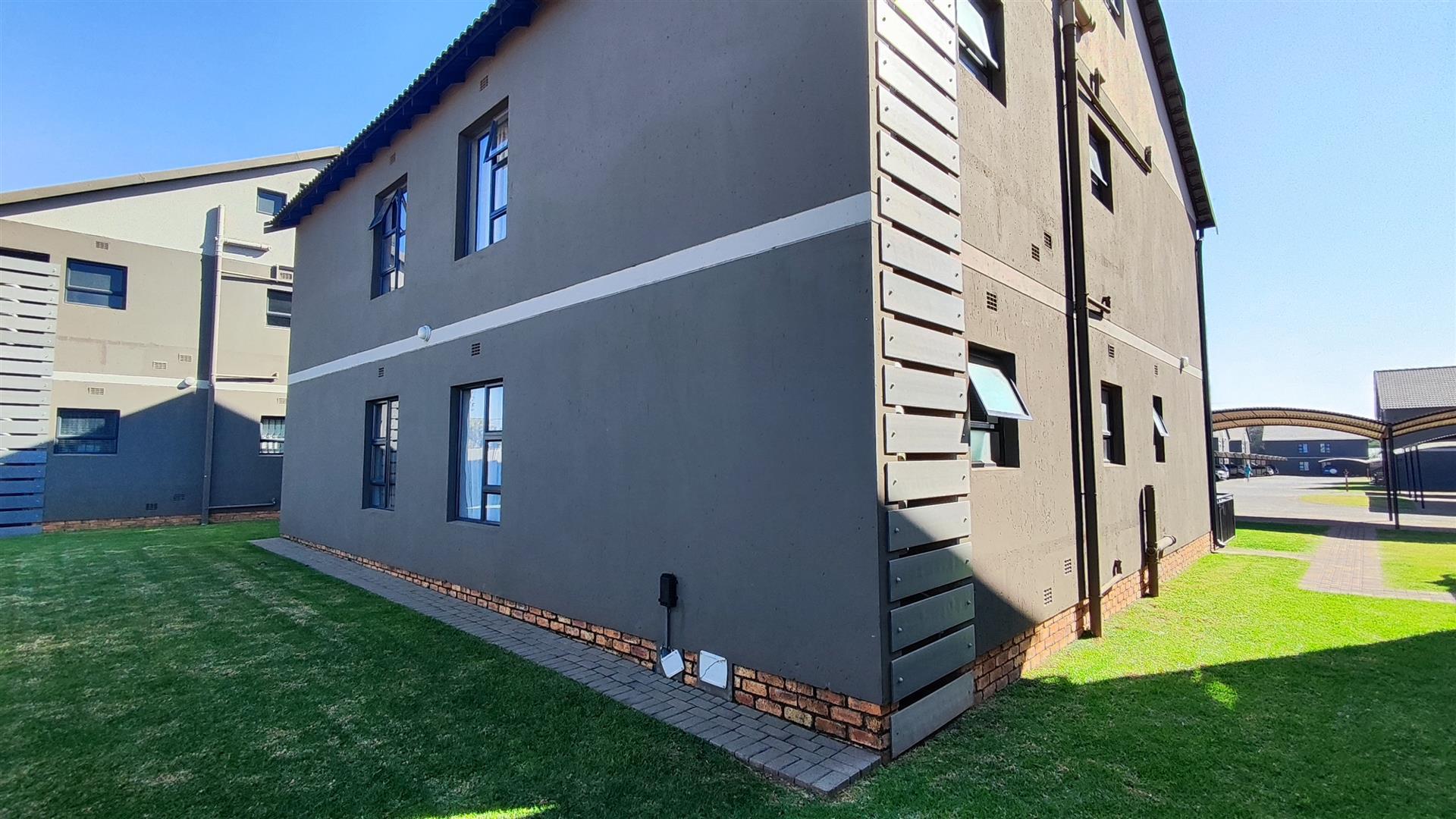 Backyard of property in Norton's Home Estates