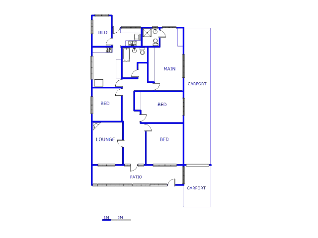 Floor plan of the property in Brixton