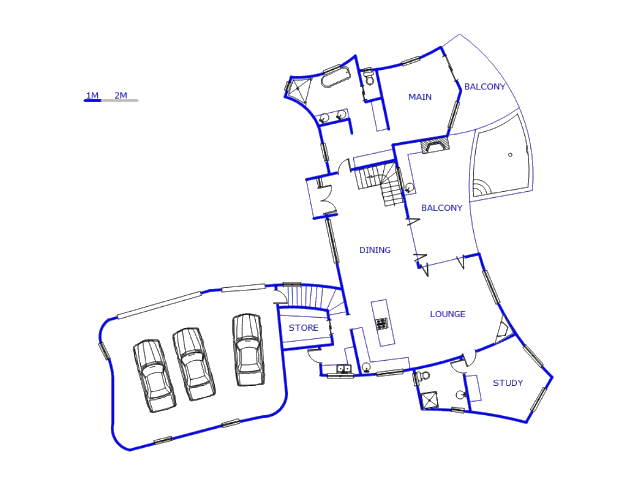 Floor plan of the property in Phezulu