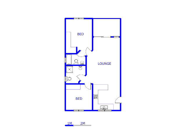 Floor plan of the property in Heuweloord