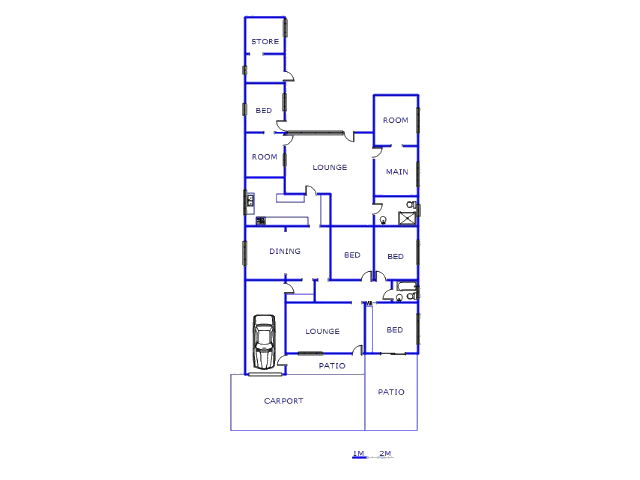 Floor plan of the property in Elsburg