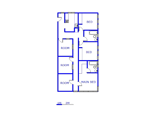 Floor plan of the property in Sunnyside