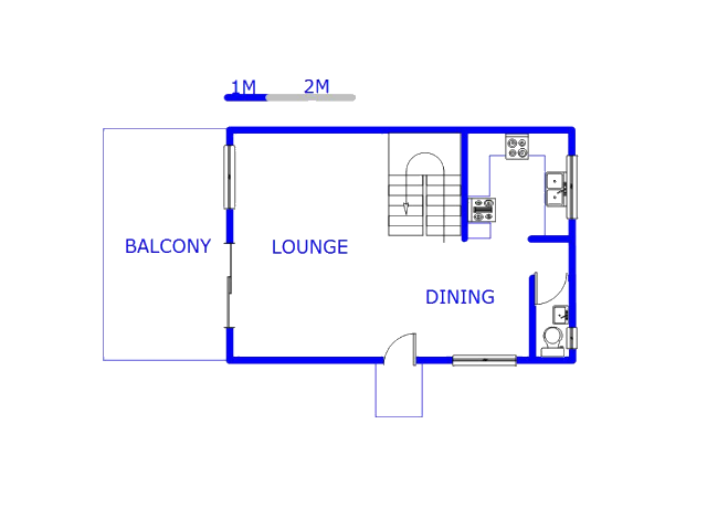 Floor plan of the property in New Germany 