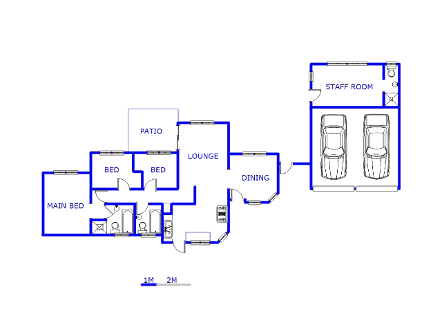 Floor plan of the property in Faerie Glen