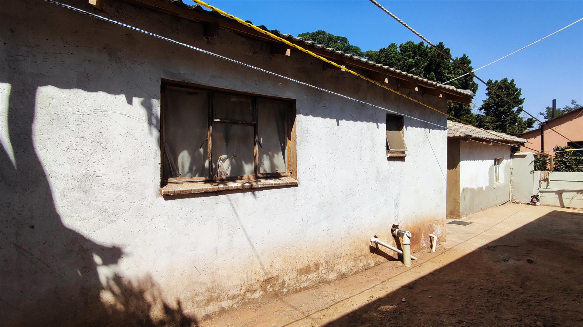 Backyard of property in Bezuidenhout Valley