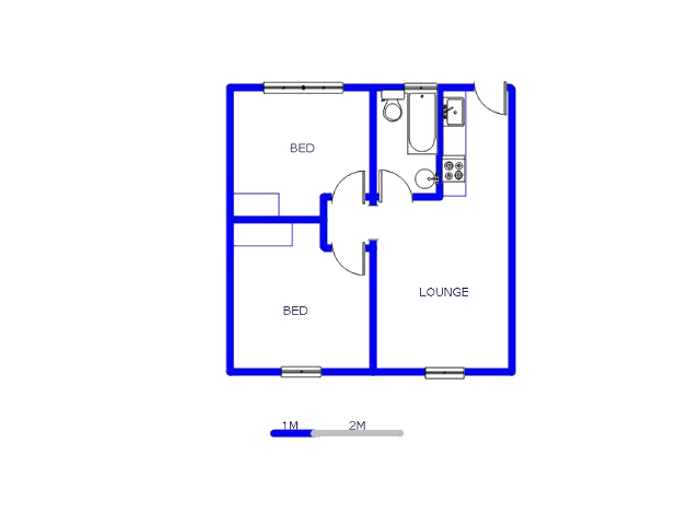 Floor plan of the property in Kempton Park
