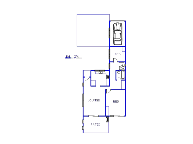 Floor plan of the property in Klopperpark