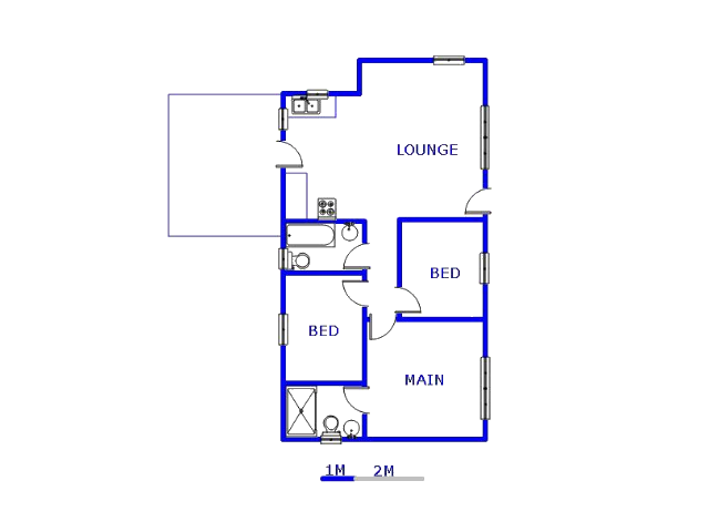 Floor plan of the property in Sky City