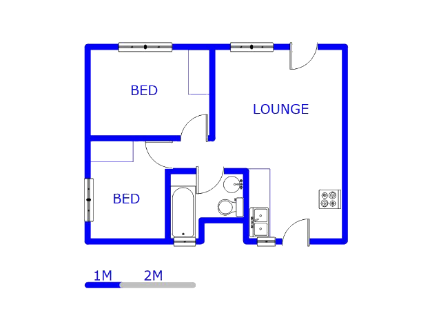 Floor plan of the property in Sky City
