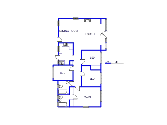 Floor plan of the property in Birchleigh