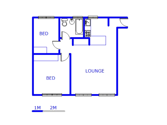 Floor plan of the property in Alan Manor