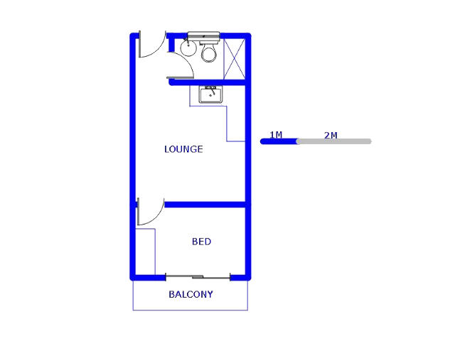 Floor plan of the property in Comet