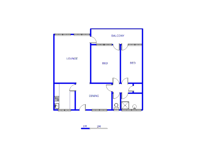 Floor plan of the property in Greenhills