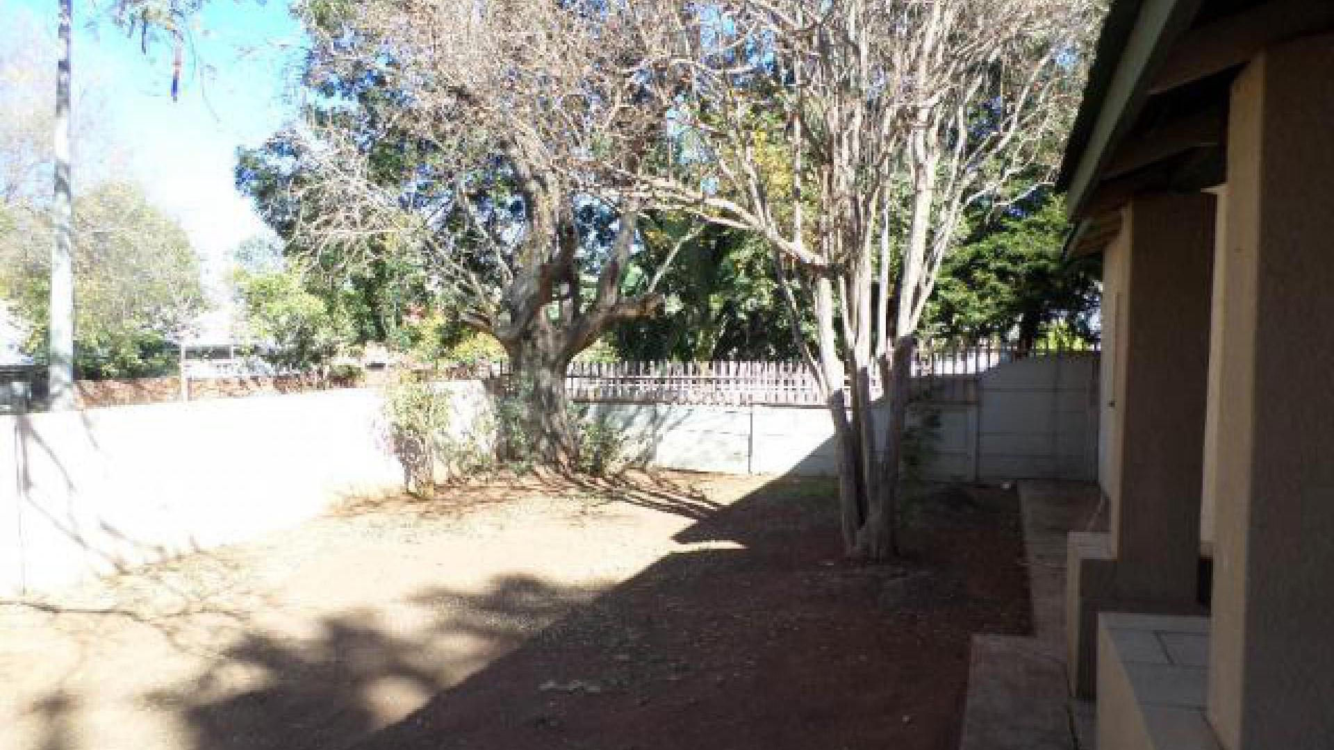 Backyard of property in Bela-Bela (Warmbad)