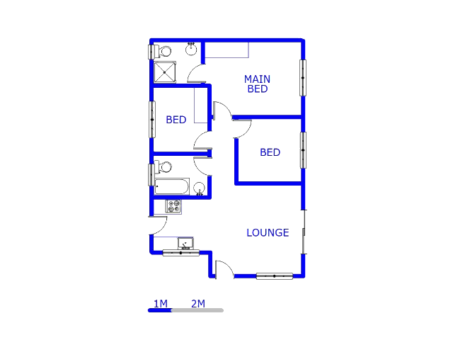 Floor plan of the property in Dawn Park
