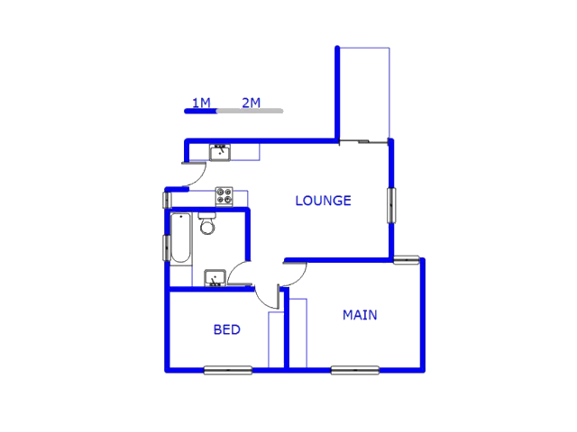 Floor plan of the property in Brentwood Park AH